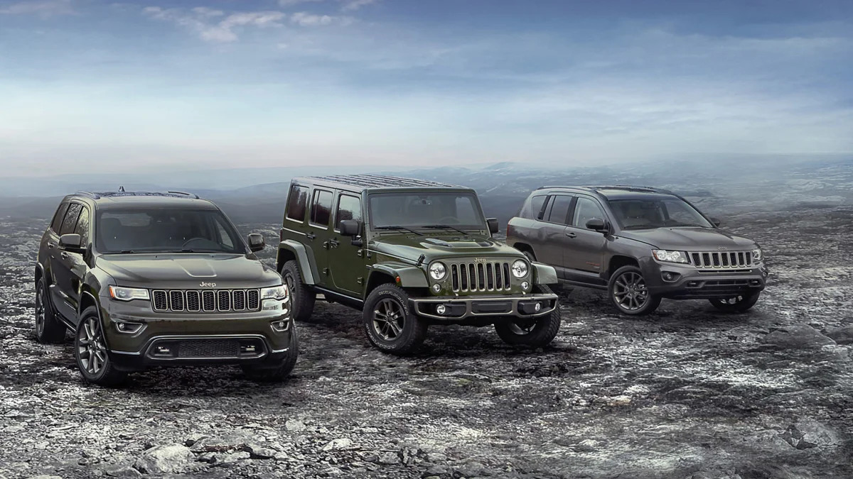 2016 Jeep 75th Anniversary Editions group