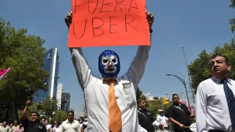 Uber Protest In Mexico
