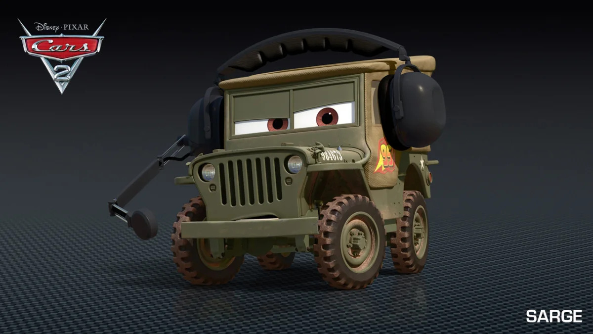 Cars 2 military jeep