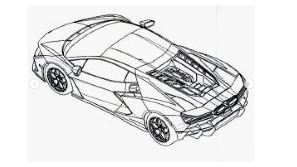 Lamborghini V12 Hybrid Patent Images