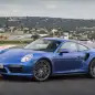 2017 Porsche 911 Turbo front 3/4 view