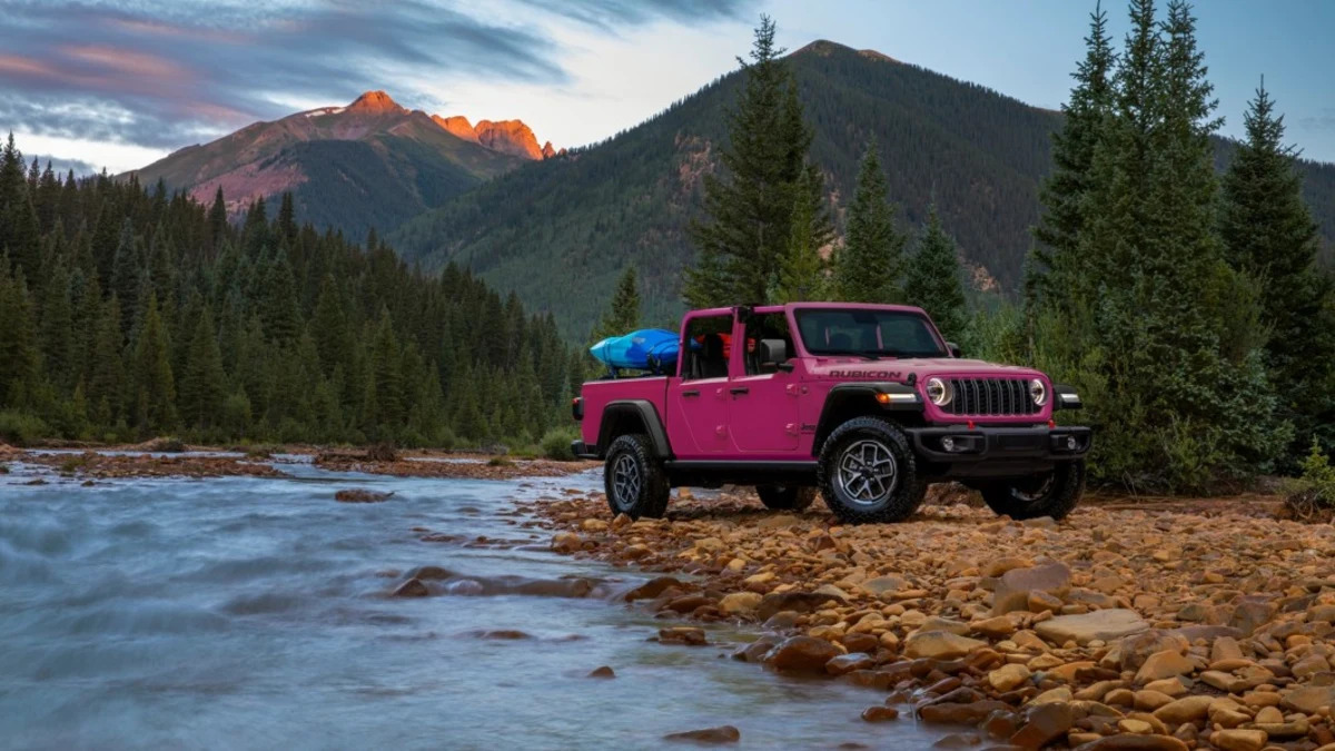 2024 Jeep Gladiator available in Tuscadero Pink