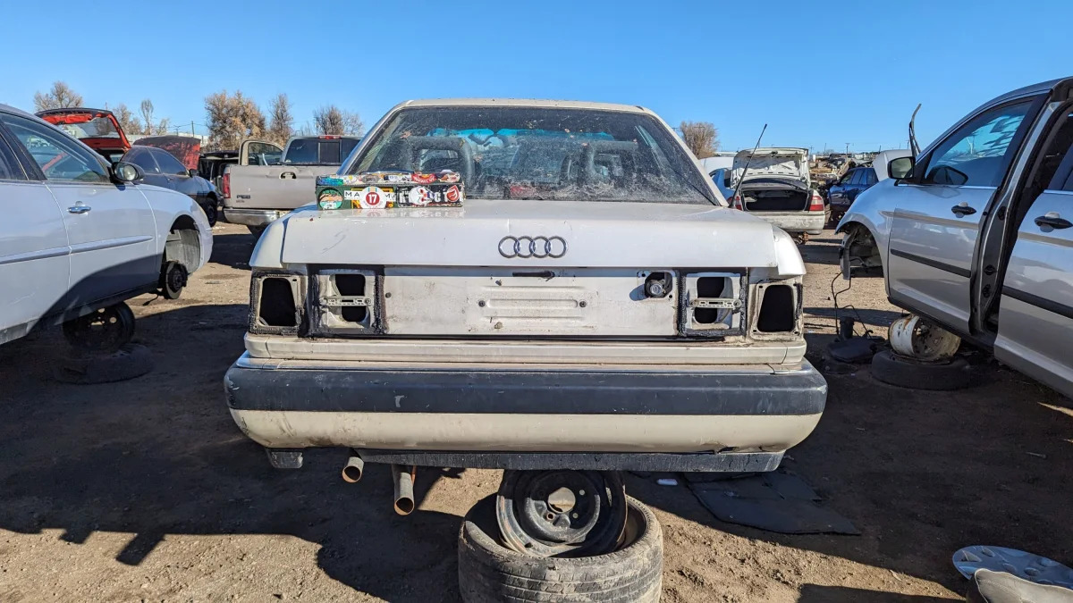 59 - 1990 Audi V8 Quattro in Colorado junkyard - photo by Murilee Martin