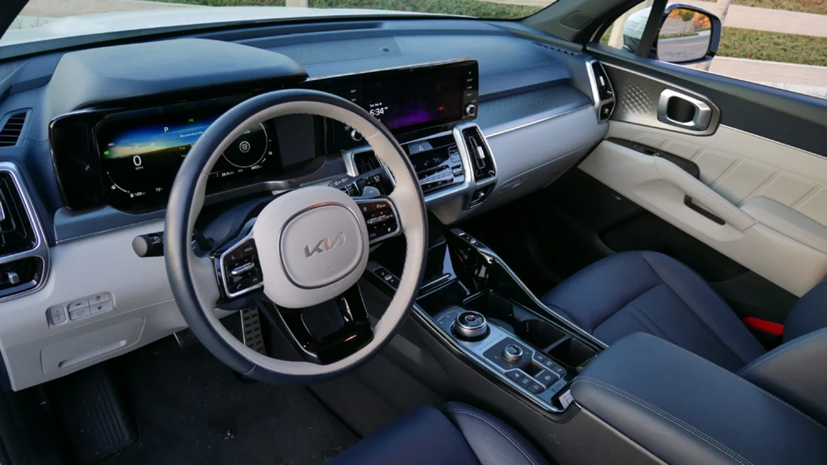 2022 Kia Sorento Plug-In Hybrid interior from driver door