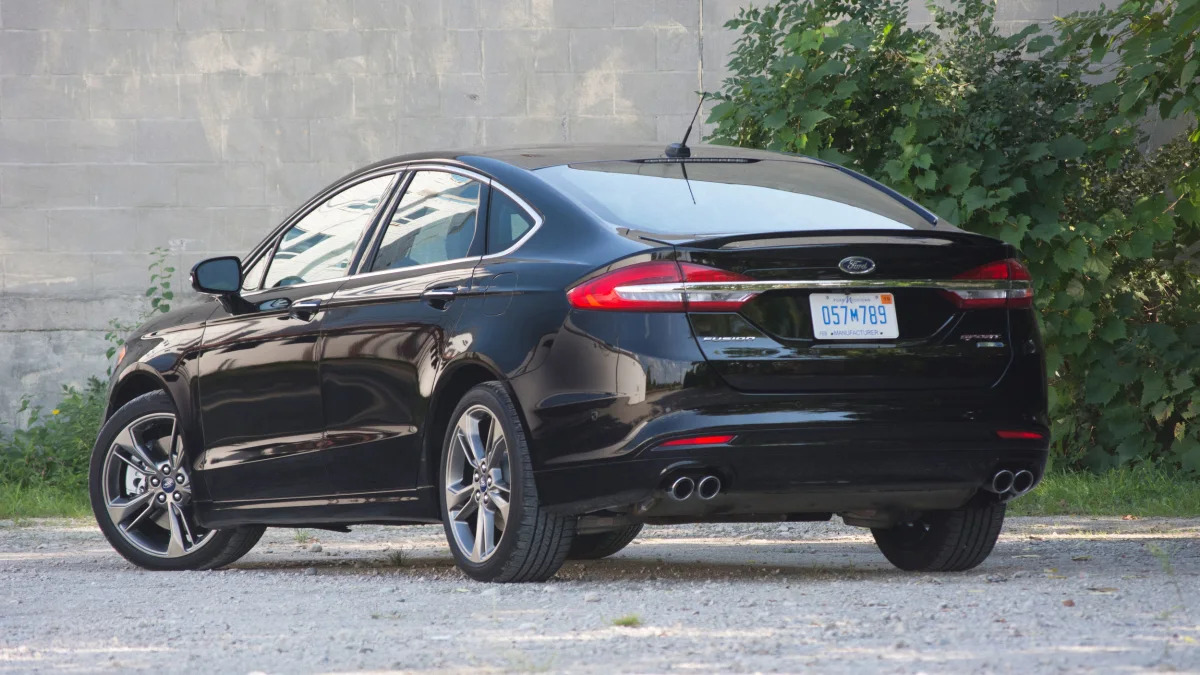 2017 ford fusion sport rear side