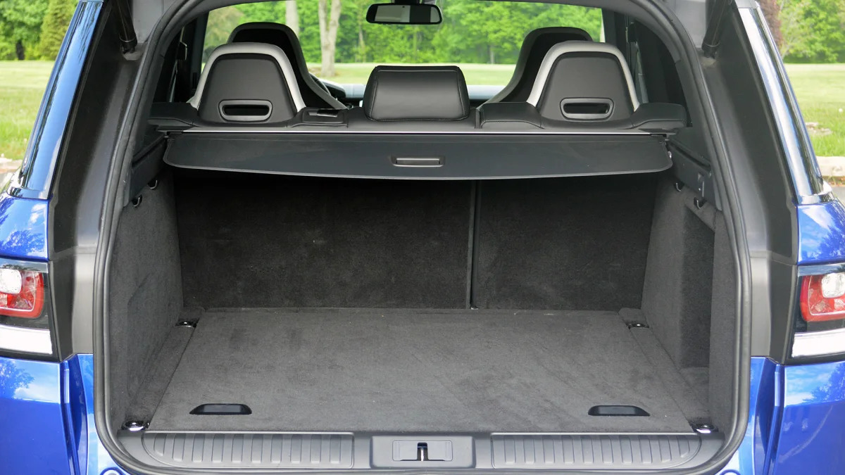 2015 Land Rover Range Rover Sport SVR rear cargo area