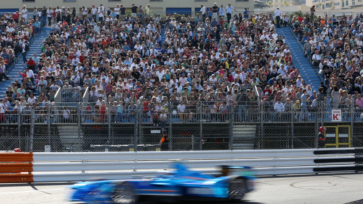 2015 Formula E Monaco ePrix crowd grandstand