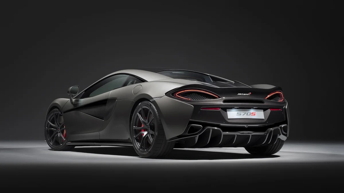 2017 McLaren 570S with Track Pack rear 3/4