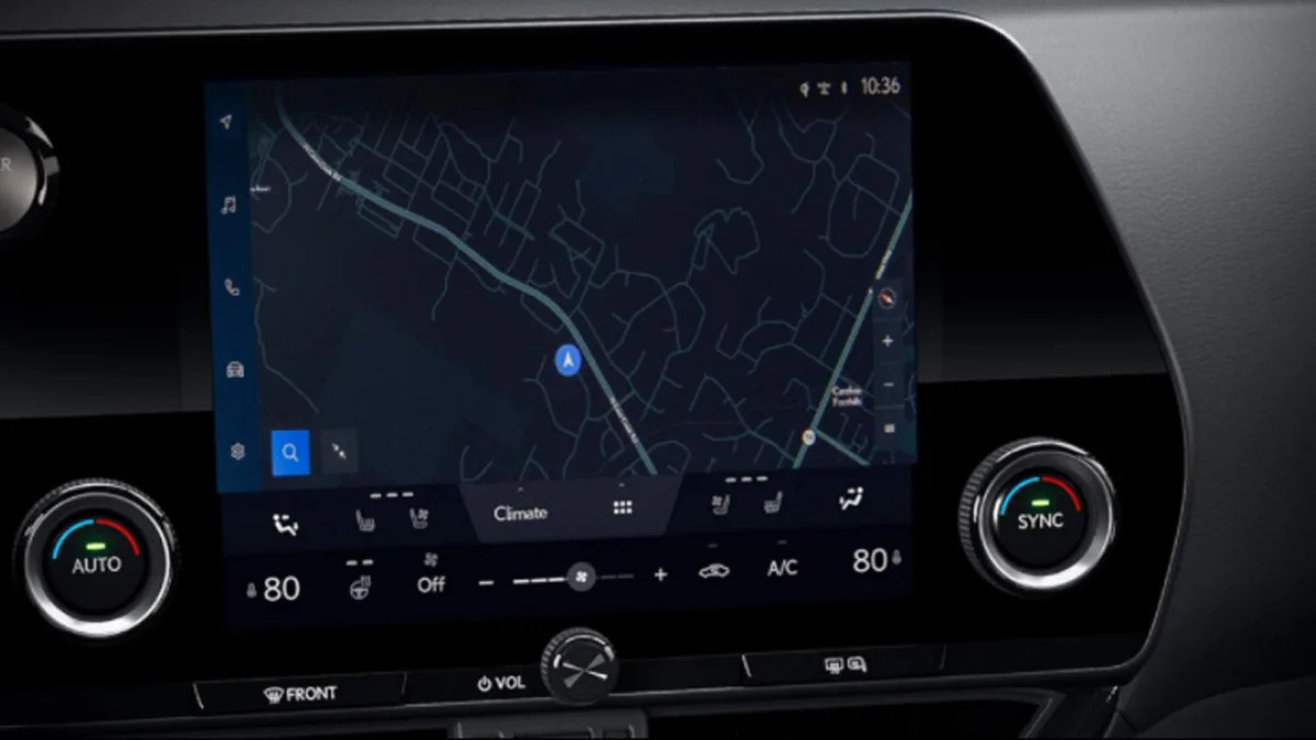 2022 Lexus NX base touchscreen
