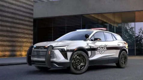 <h6><u>Chevy Blazer Police Pursuit Vehicle is equipped for the chase</u></h6>