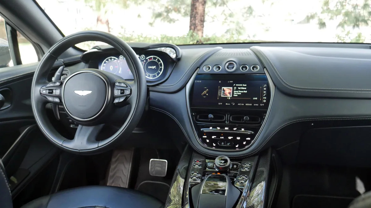 Aston Martin DBX707 interior from back seat