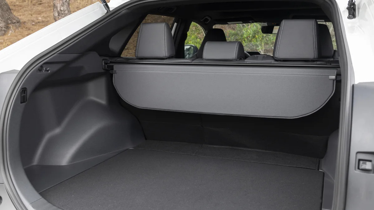 2023 Toyota bZ4X XLE cargo area with cargo cover