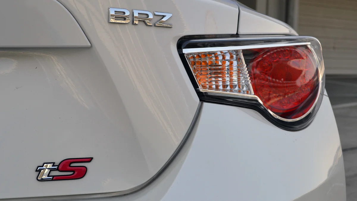 2015 subaru brz ts white badge taillight 