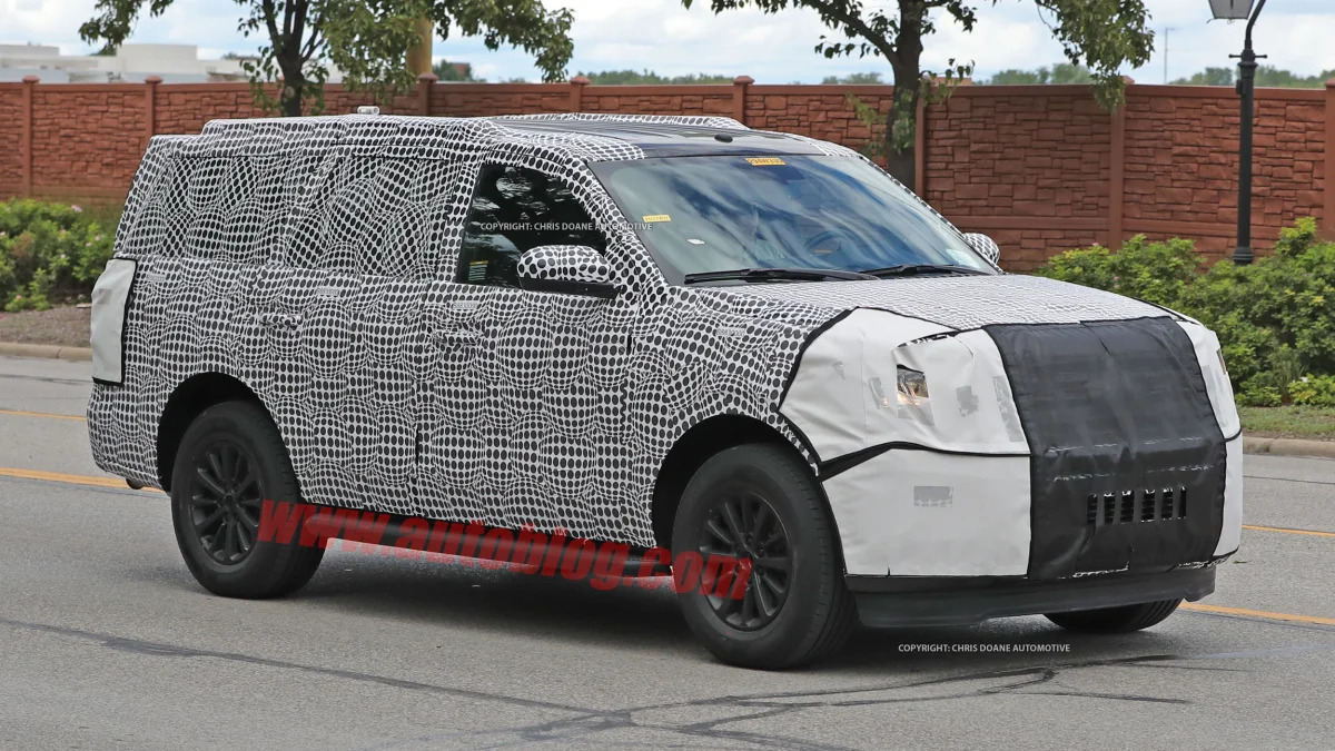 2018 ford expedition spy shots three quarter front exterior