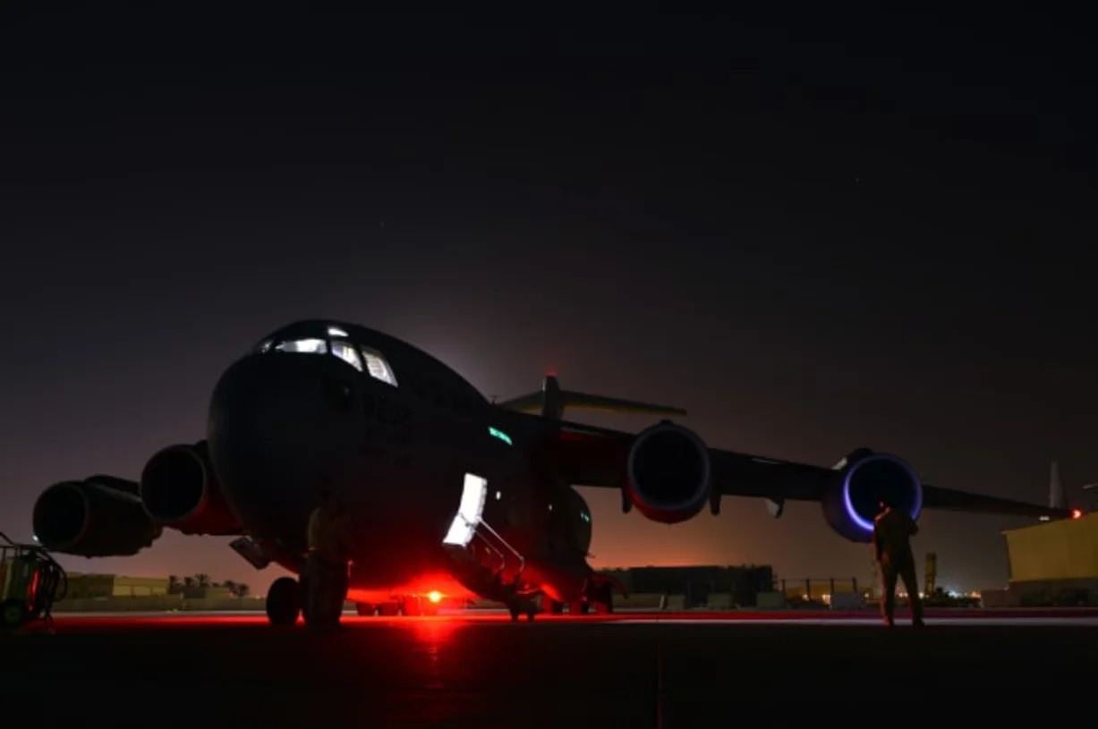 Humanitarian Airdrop over Iraq; 816th Expeditionary Airlift Squa