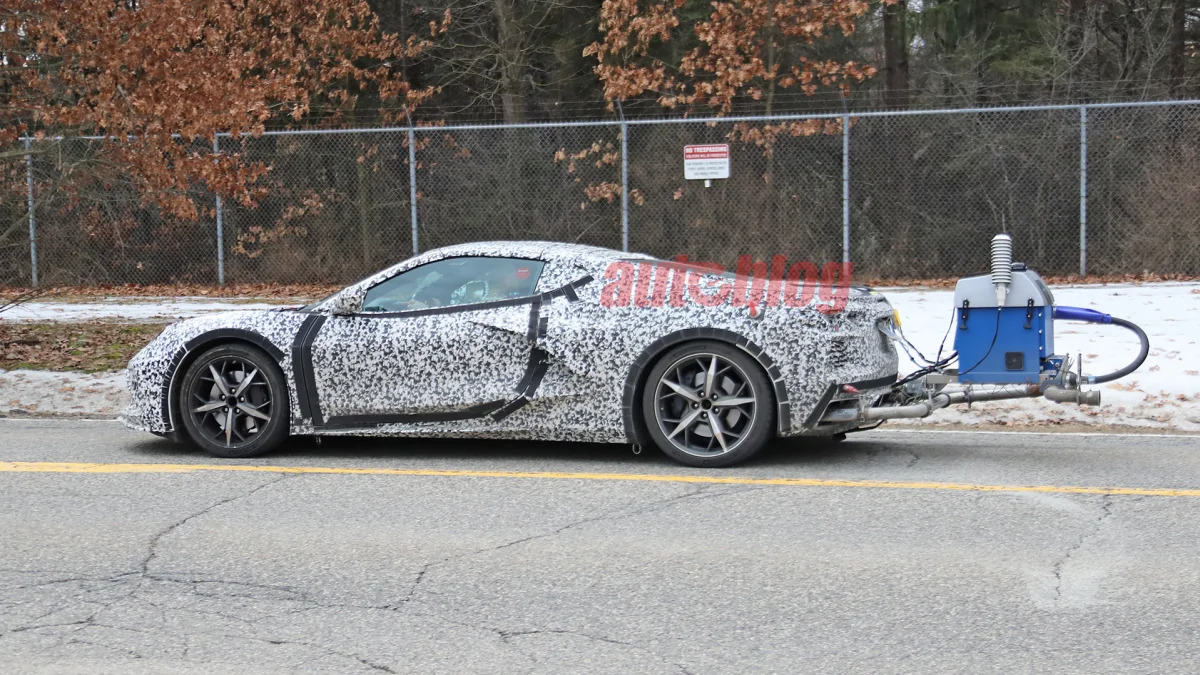 C8 Corvette spy photo