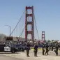 SAN FRANCISCO, CA- JUNE 6: Protestors demonstrate near the entrance to the Golden Gate Bridge in San Francisco, California on June 6, 2020 after the death of George Floyd. Credit: Chris Tuite/ImageSPACE/MediaPunch /IPX