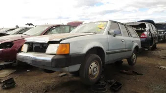 Junked 1986 Ford Escort Station Wagon