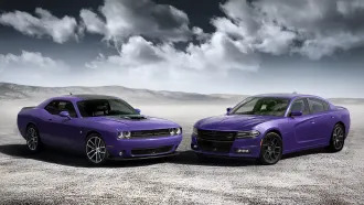 Dodge Charger and Challenger go Plum Crazy for Woodward Dream