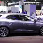 The 2016 Renault Megane, introduced at the 2015 Frankfurt Motor Show, passenger's side view.