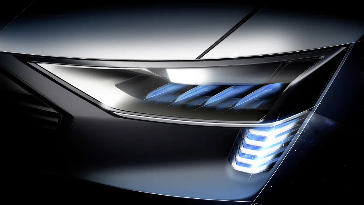 Audi e-tron quattro concept headlights
