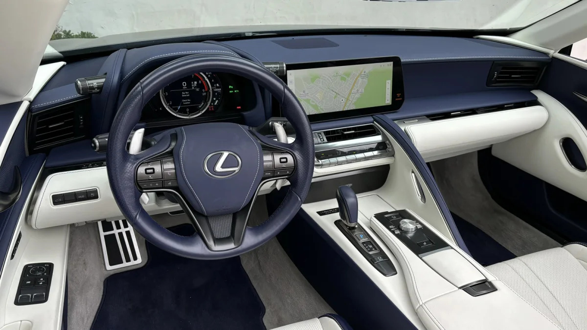Lexus LC 500 Convertible interior