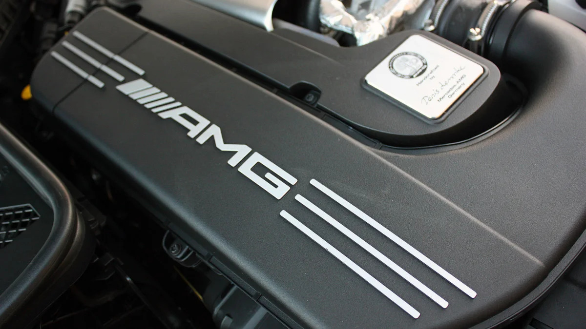 2015 Mercedes-AMG C63 S engine detail
