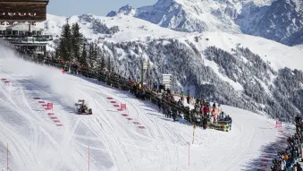Red Bull F1 Ski Slope Stunt