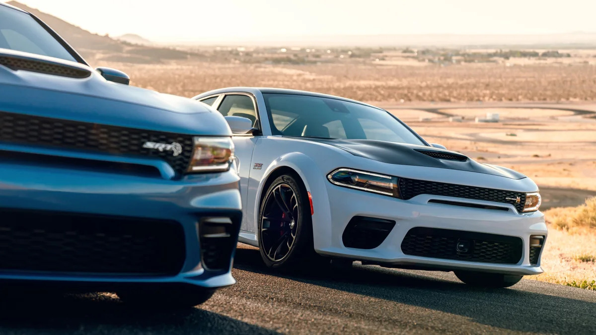 2020 Dodge Charger SRT Hellcat Widebody (Left) and 2020 Dodge Ch