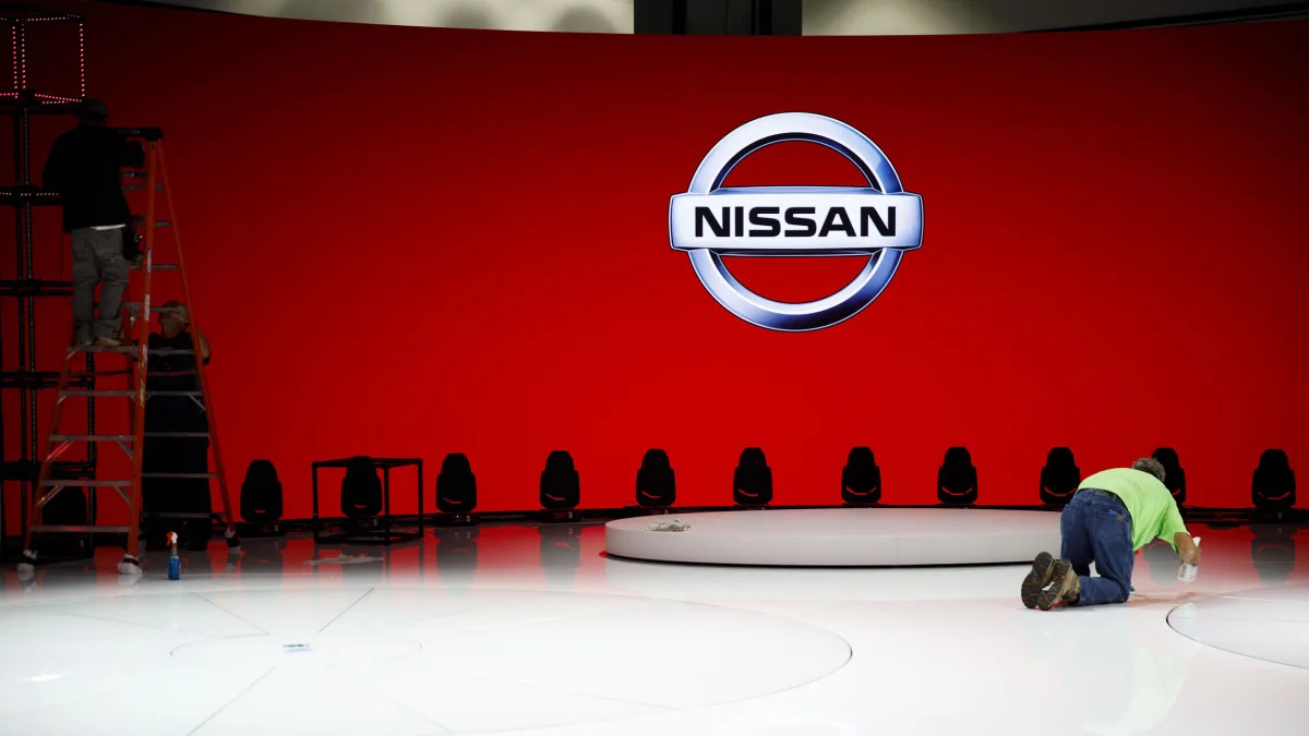 Nissan empty booth