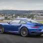 2017 Porsche 911 Turbo rear 3/4 view