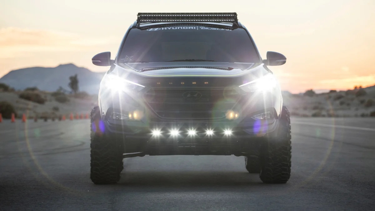 Hyundai Tucson by Rockstar Performance Garage front headlights