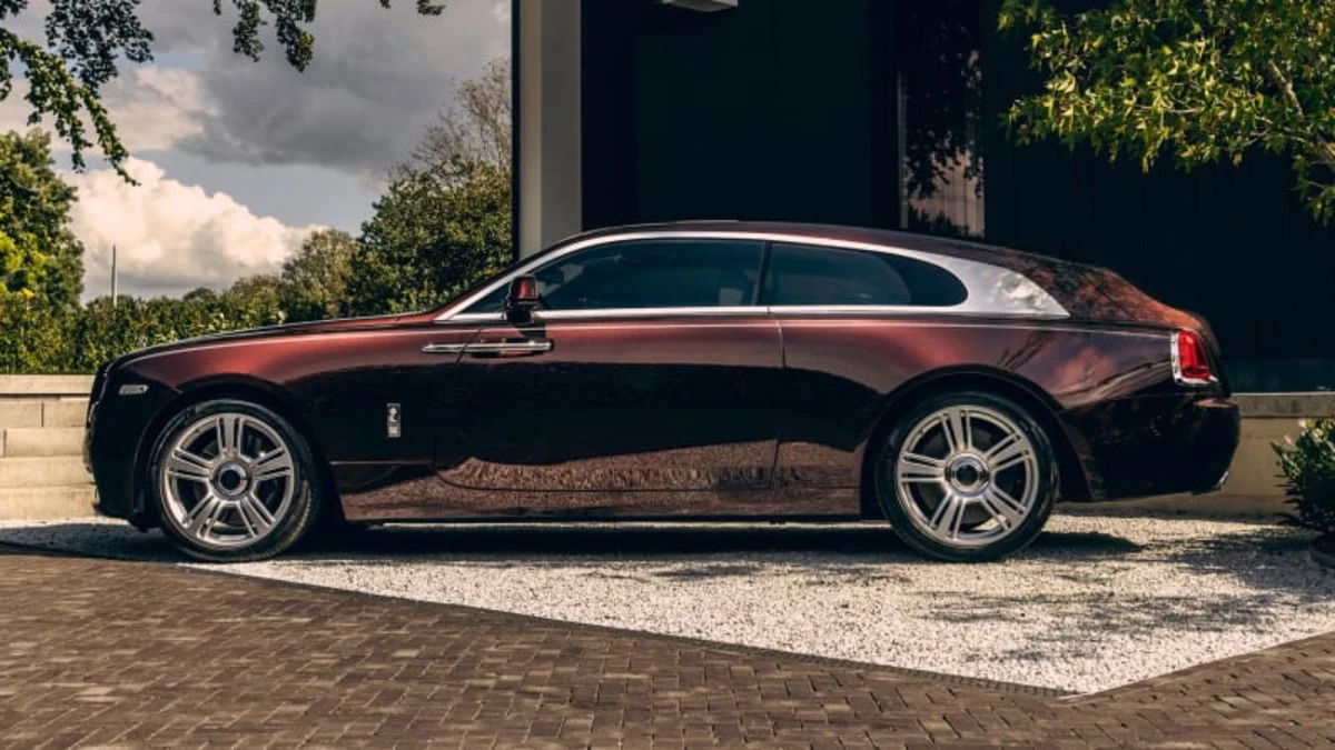 The Silver Spectre is a custom shooting brake based on the Rolls Wraith