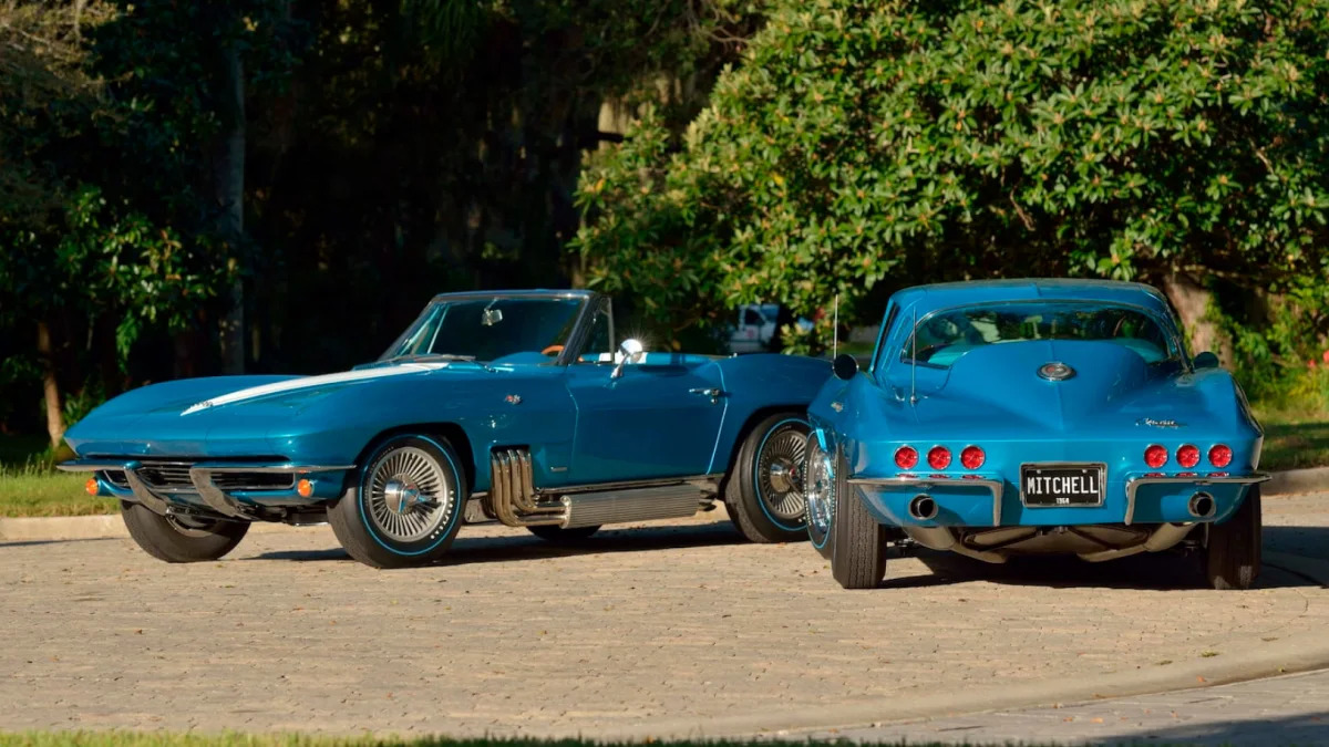 Harley Earl and Bill Mitchell GM Design Corvettes