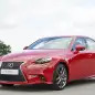 The Lexus IS200t, front three-quarter view.