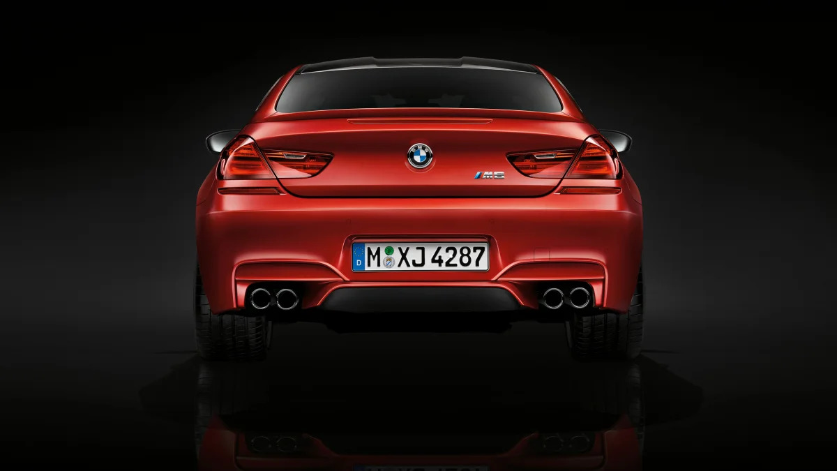 2016 BMW M6 with Competition Package red rear