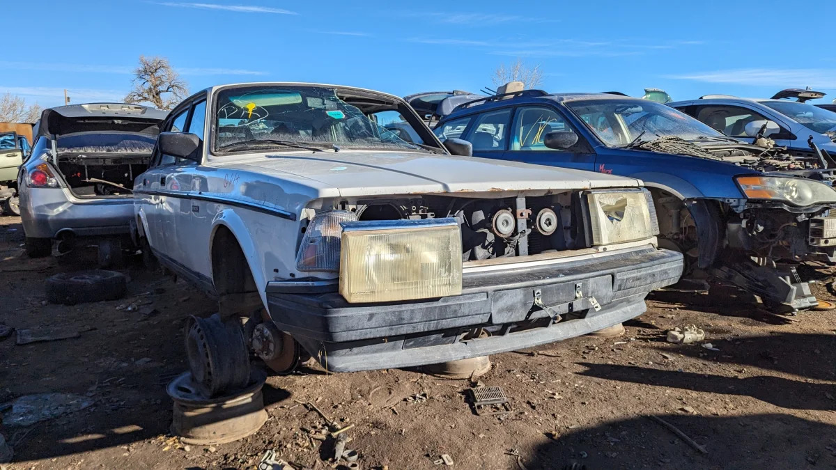 32 - 1993 Volvo 244 in Colorado wrecking yard - photo by Murilee Martin
