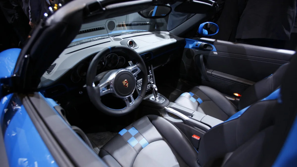 2011 Porsche 911 Speedster interior