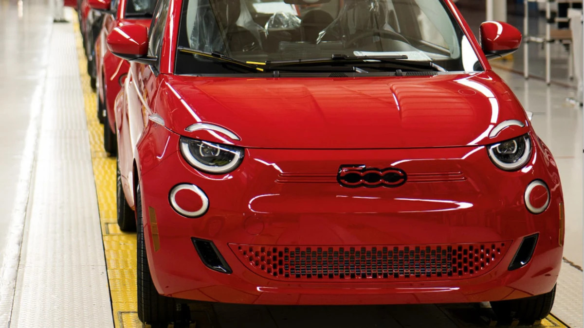 Fiat 500e EV starts rolling off the line for the American market