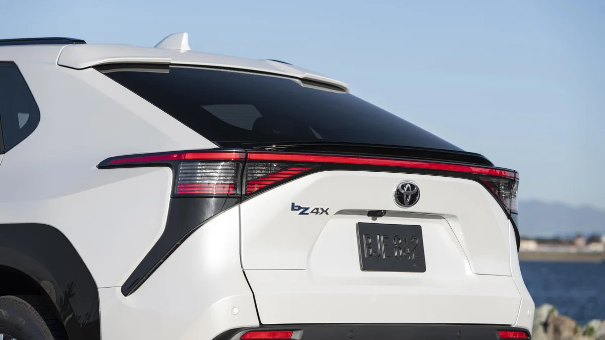 2023 Toyota bZ4X XLE rear detail