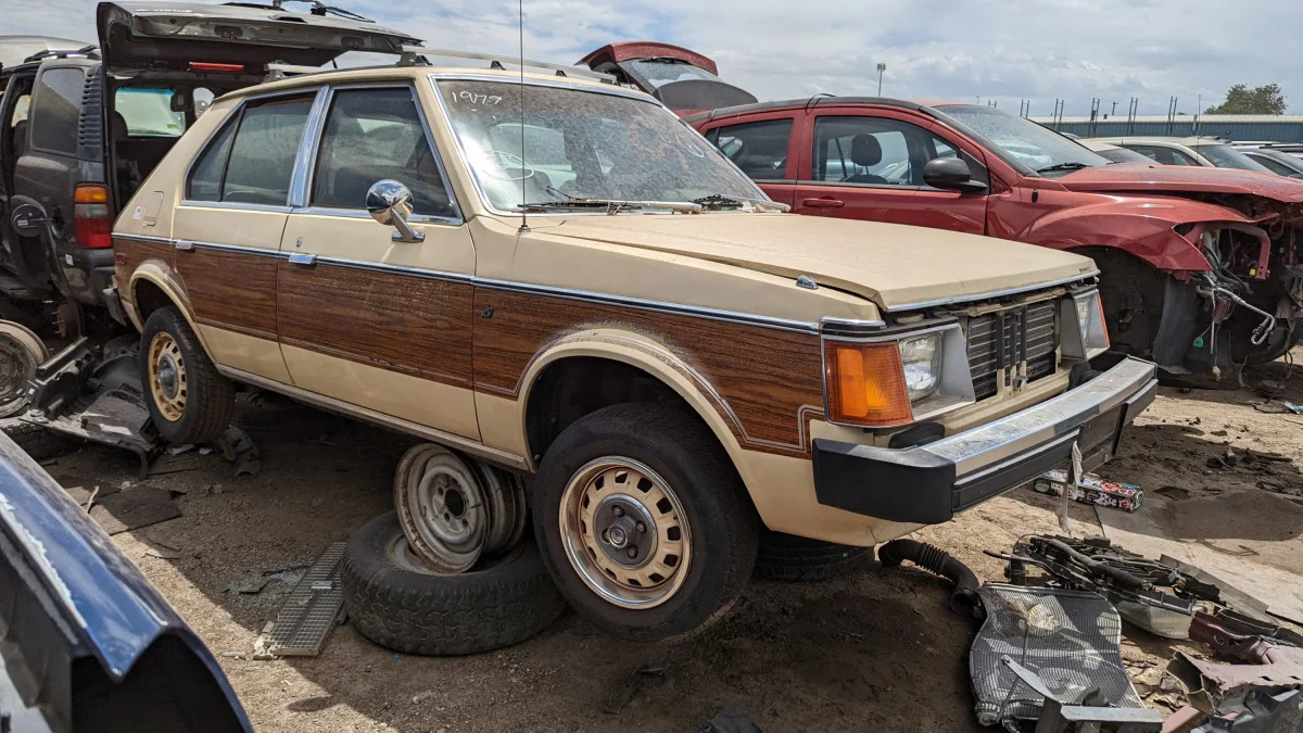 42 - 1979 Plymouth Horizon in Colorado junkyard - photo by Murilee Martin