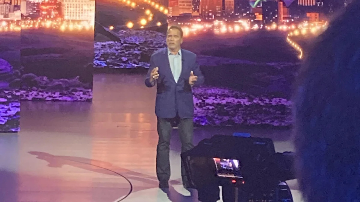 Arnold with BMW at CES