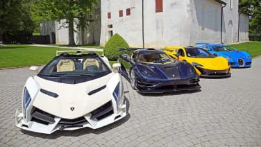 Veneno Roadster, One:1, One-77, LaFerrari, P1, Veyron headline 25-car Bonham's auction