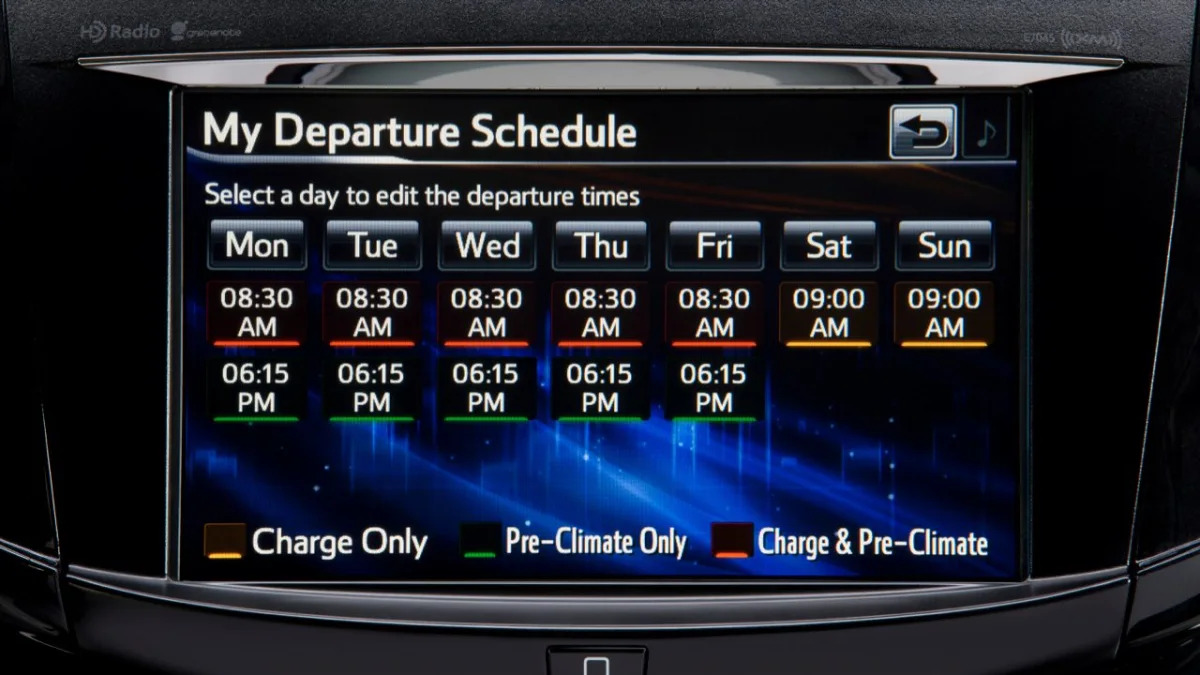 Toyota RAV4 EV infotainment screen