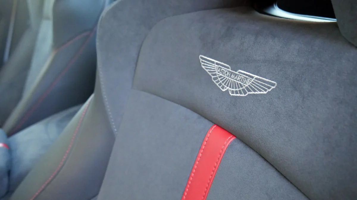 2023 Aston Martin Vantage F1 Edition seat upholstery detail