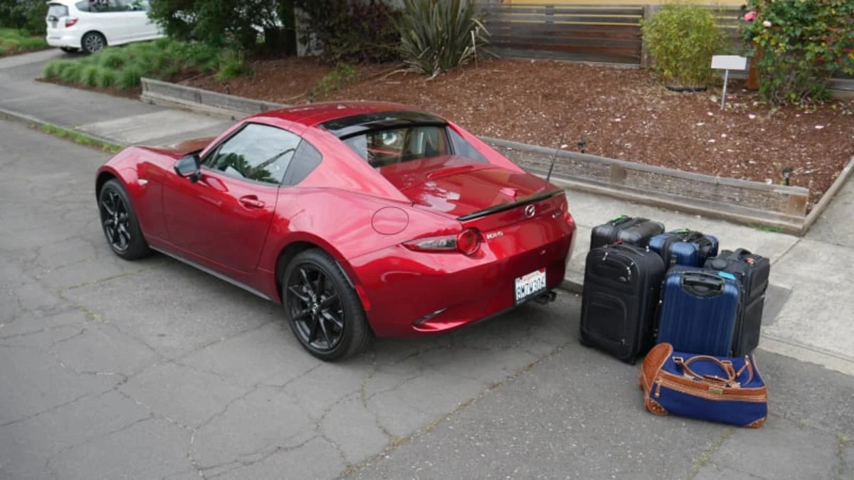 Mazda MX-5 Miata RF Luggage Test | How big is the trunk?