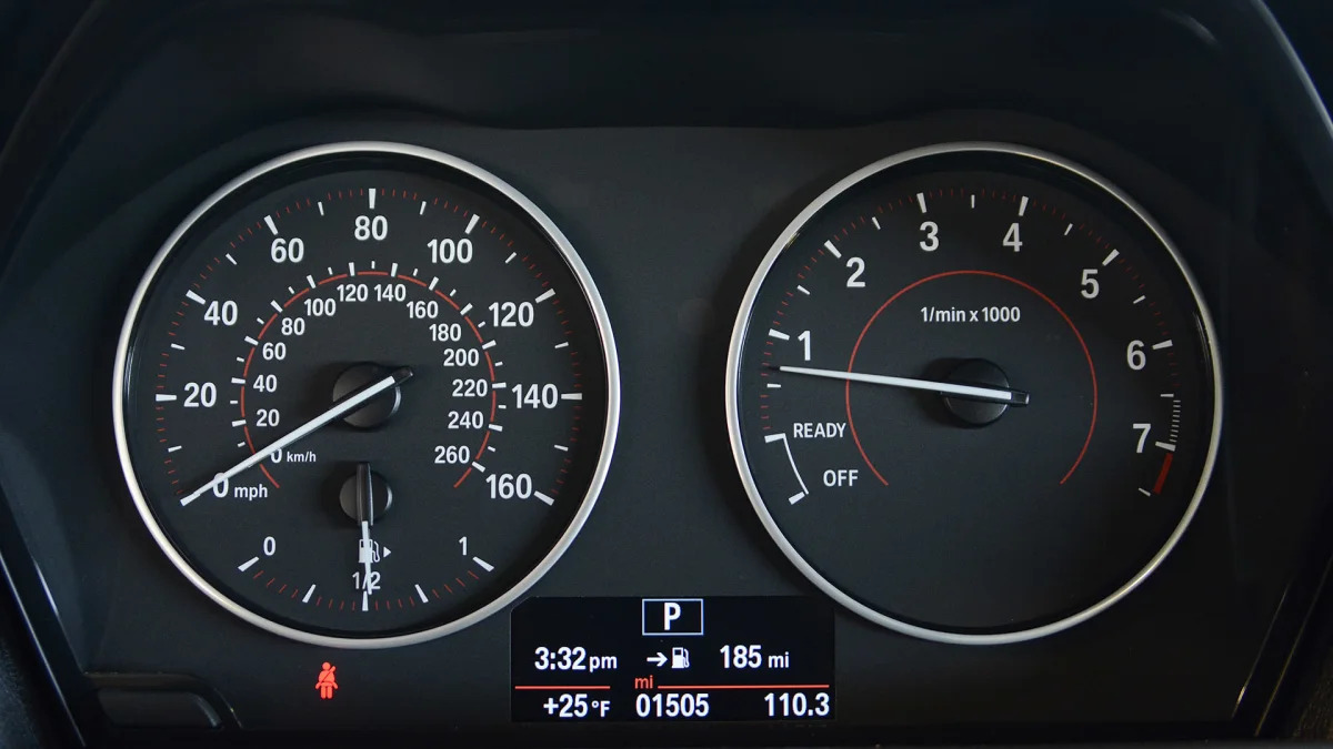 2012 BMW 228i XDrive gauges