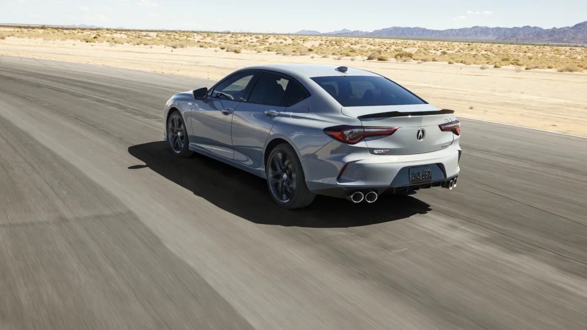 2024 Acura TLX Type S action rear three quarter high