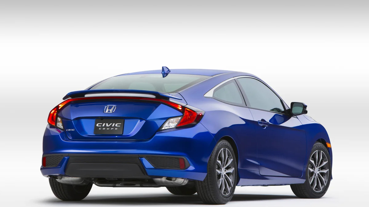front honda civic coupe 2017 two-door