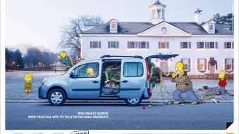 The Simpsons love the Renault Kangoo